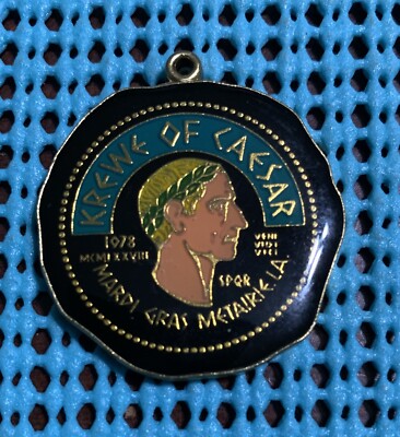 1988 Krewe of CAESAR / Come Fly With Me  looped Multi-Color Mardi Gras Doubloon