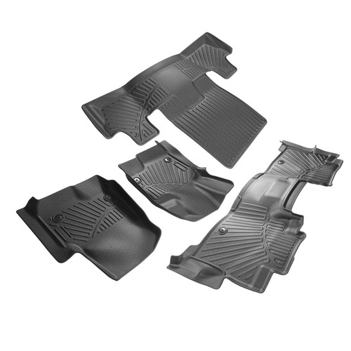 Ford Expedition 2021-2024 All-Weather Floor Mat Liner Set - Black Rubber Tray (4pc)