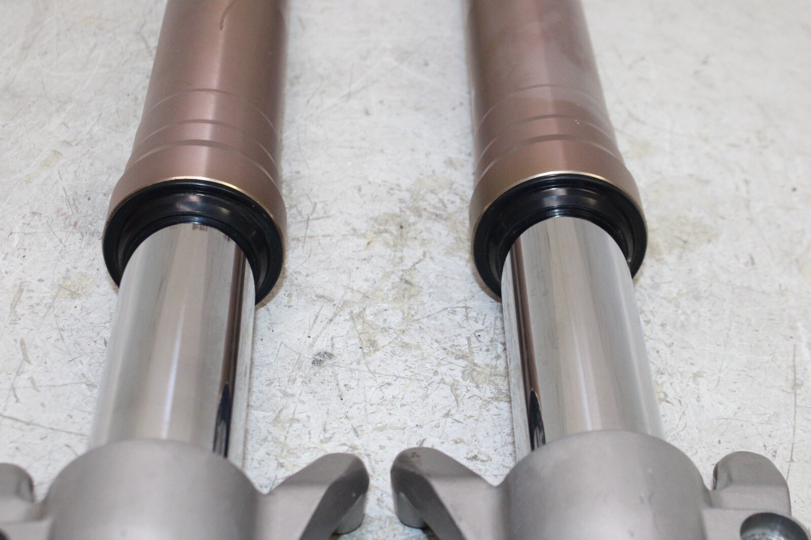 91-92 KAWASAKI NINJA ZX7 ZX750J OEM FRONT FORKS SHOCK SUSPENSION SET PAIR