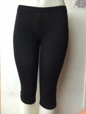 New women Black Cotton Yoga CAPRI LEGGINGS,SMALL/MEDIUM/LARGE