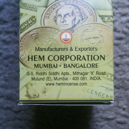 HEM MONEY DRAWING incense sticks 2X20CT India Handmade - Picture 3 of 5
