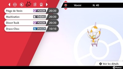 Carte Pokémon Vémini Shiny Fr - Évent Ultra MasterBall - Neuf - Pour Pokémon Épée/Bouclier Sur Switch