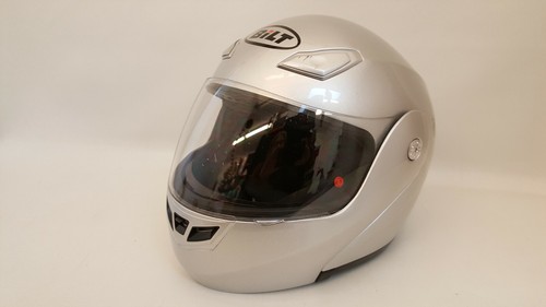 BILT DEMON SILVER GRAY HELMET SIZE L 