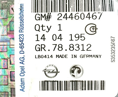 Original Opel GM Führungsschienen Set Für Stoßfänger Vorne Links & Rechts – Passend Für Astra H