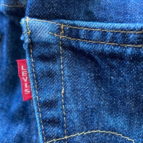 VINTAGE 1947 STILE LEVIS 501XX BIG E JEANS UOMO BLU INDACO CIMELLA DENIM 32 - Foto 4 di 13