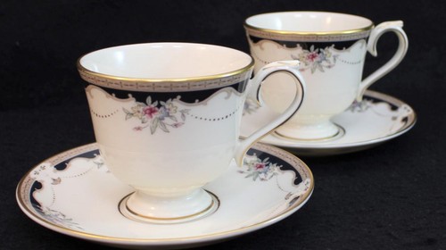 Lenox China Hartwell House 2 Footed Cup & Saucer Sets