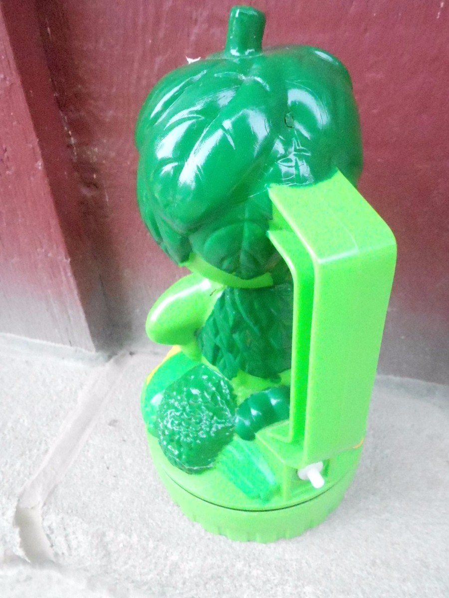 Vintage Little Green Sprout Flashlight Jolly Green Giant w