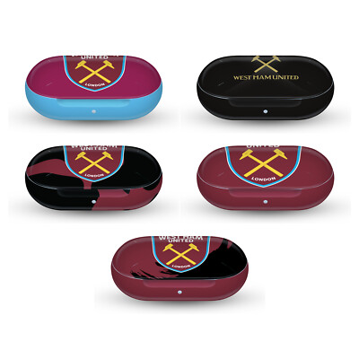 OFFICIAL WEST HAM UNITED FC ART VINYL STICKER SKIN DECAL COVER FOR SAMSUNG BUDS