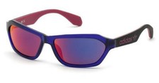 NEW ORIGINAL ADIDAS OR0021 81U Purple/Red Mirror Unisex Sunglasses 58mm
