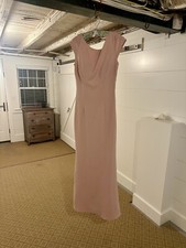 Used Anthropologie BHLDN Madison Dress By Katie May Size 6 Color Dusty Rose