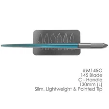 BesQual Porcelain Instrument Blade Set (6) #M145 with C - Handle 130mm, Slim