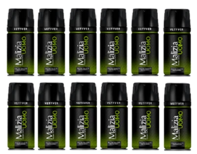 Malizia Uomo Vetyver Deo 12 x Deodorant 150ml