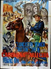 HALLELUJAH TRAIL Italian 4F movie posters 55x79 BURT LANCASTER 1965 NM