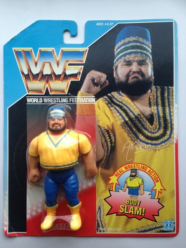 WWE WWF Hasbro 1990 Series 1 �Akeem Blue Card MOC ...