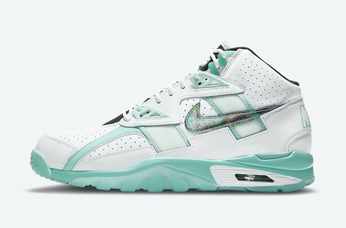 Nike Air Trainer SC High Abalone White Tropical Twist Teal DD9615-100 sz 8.5 | eBay