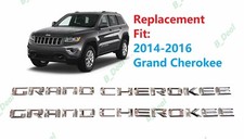 Chrome Door Grand Cherokee Letters Emblems Fit 2014-2016