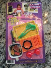 Vintage 1987 Imperial Kitchen Cook N Serve Play Set Gourmet Kitchen 8825 NIP