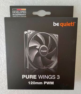 be quiet! Pure Wings 3 120mm PWM (4pin), Gehäuselüfter, schwarz (BL105)