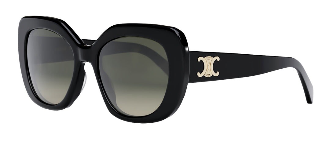 Celine CL40226U 01F Triomphe Oval Women Sunglasses Black Celine CL40226U 01F Triomphe Oval Women Sunglasses Black