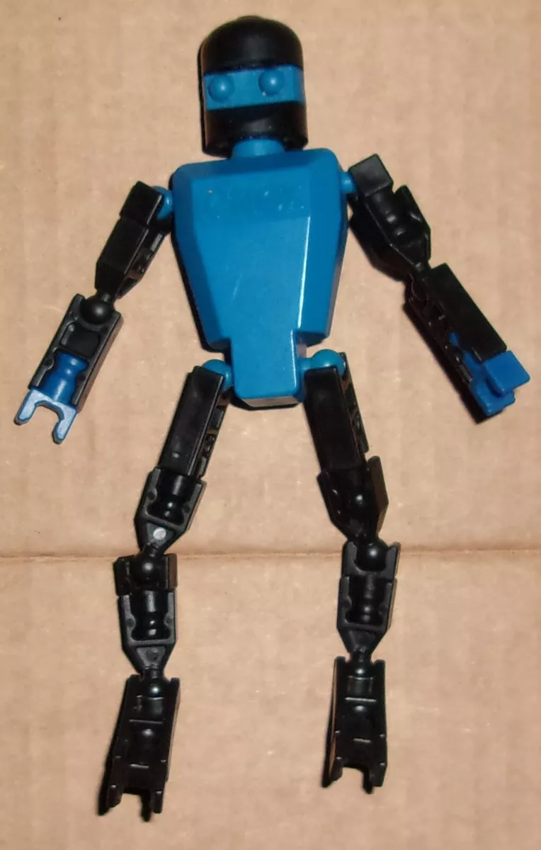 1 Knex Action Figure K nex Blue Robot People Men eBay