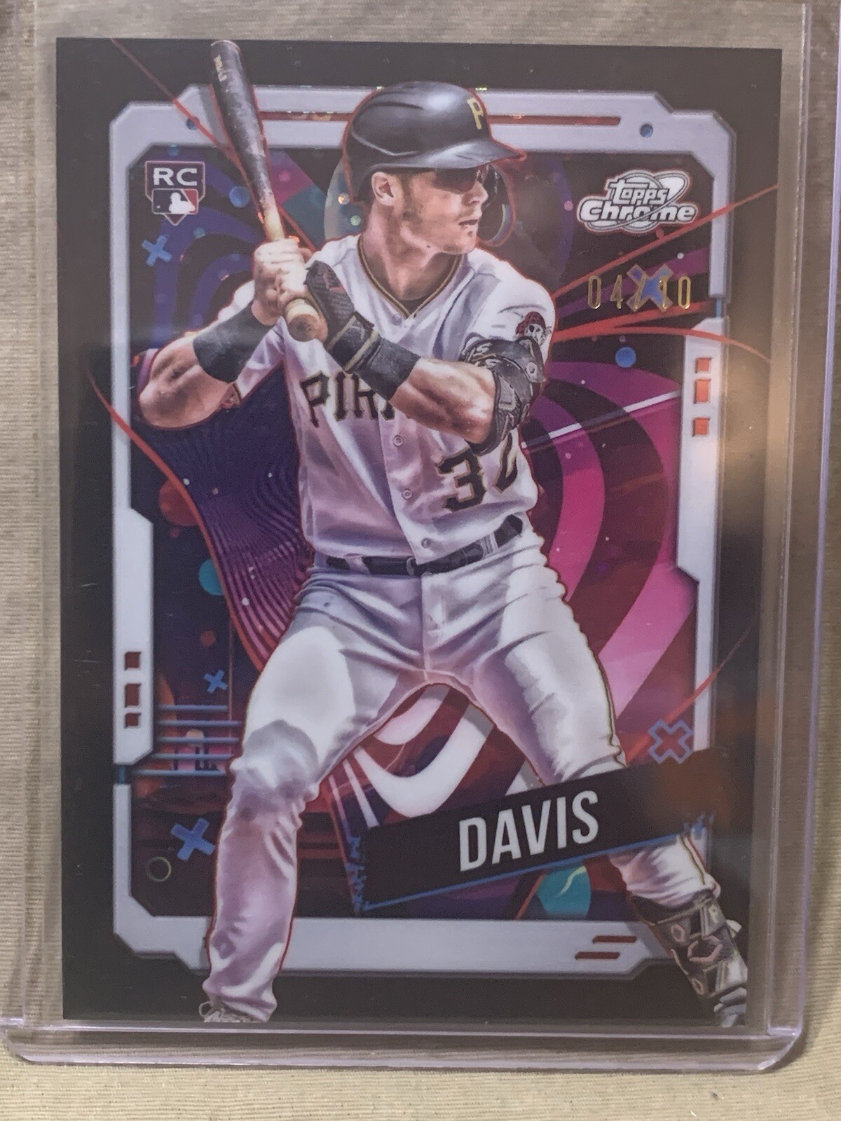 2024 TOPPS COSMIC CHROME HENRY DAVIS  BLACK ECLIPSE REFRACTOR 4/10
