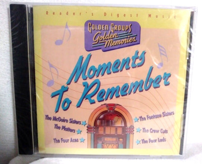 Moments to Remember Audio CD Readers Digest Music Golden Groups of 1955 NEW