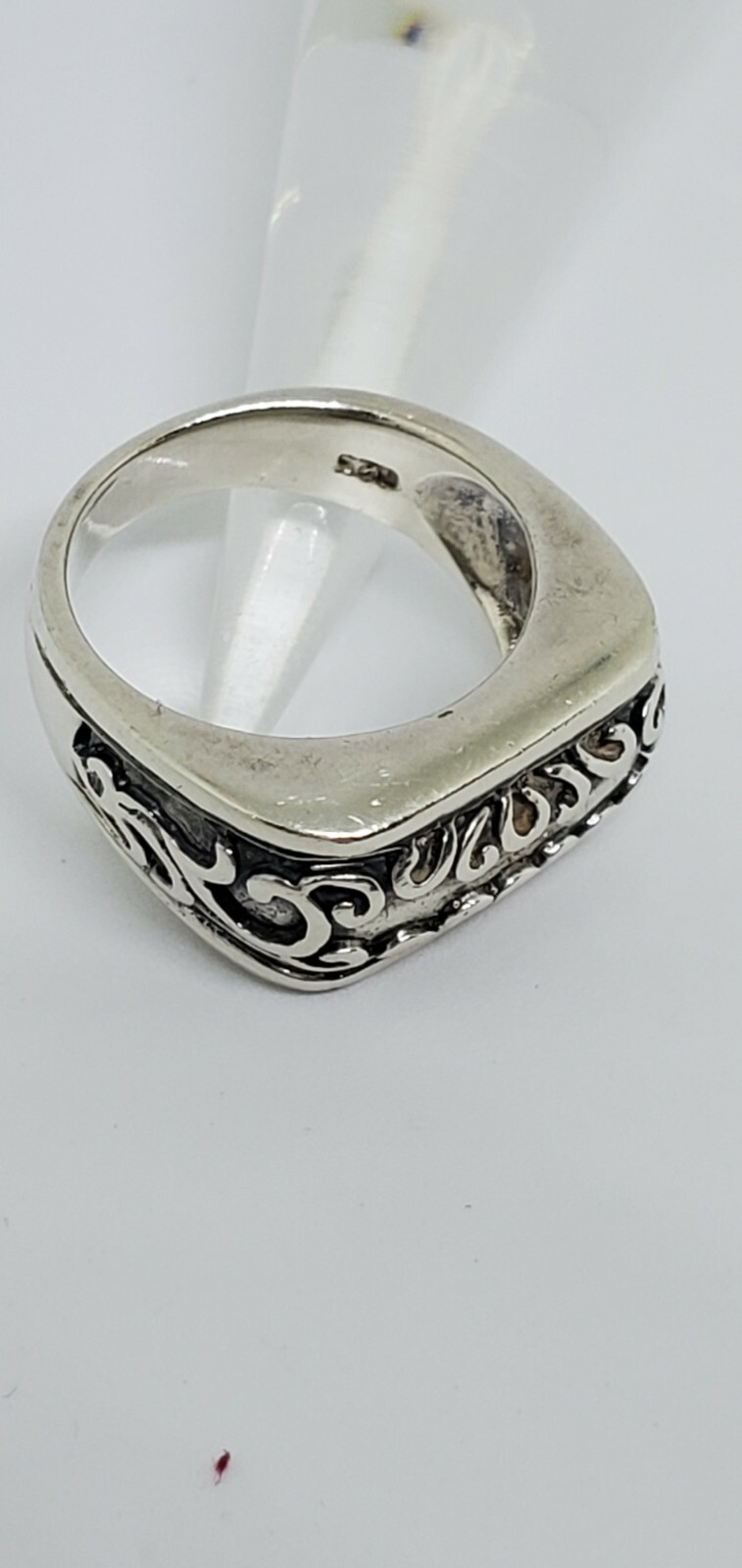 VTG Rectangle Front Delicate Scroll Work Statemen… - image 6