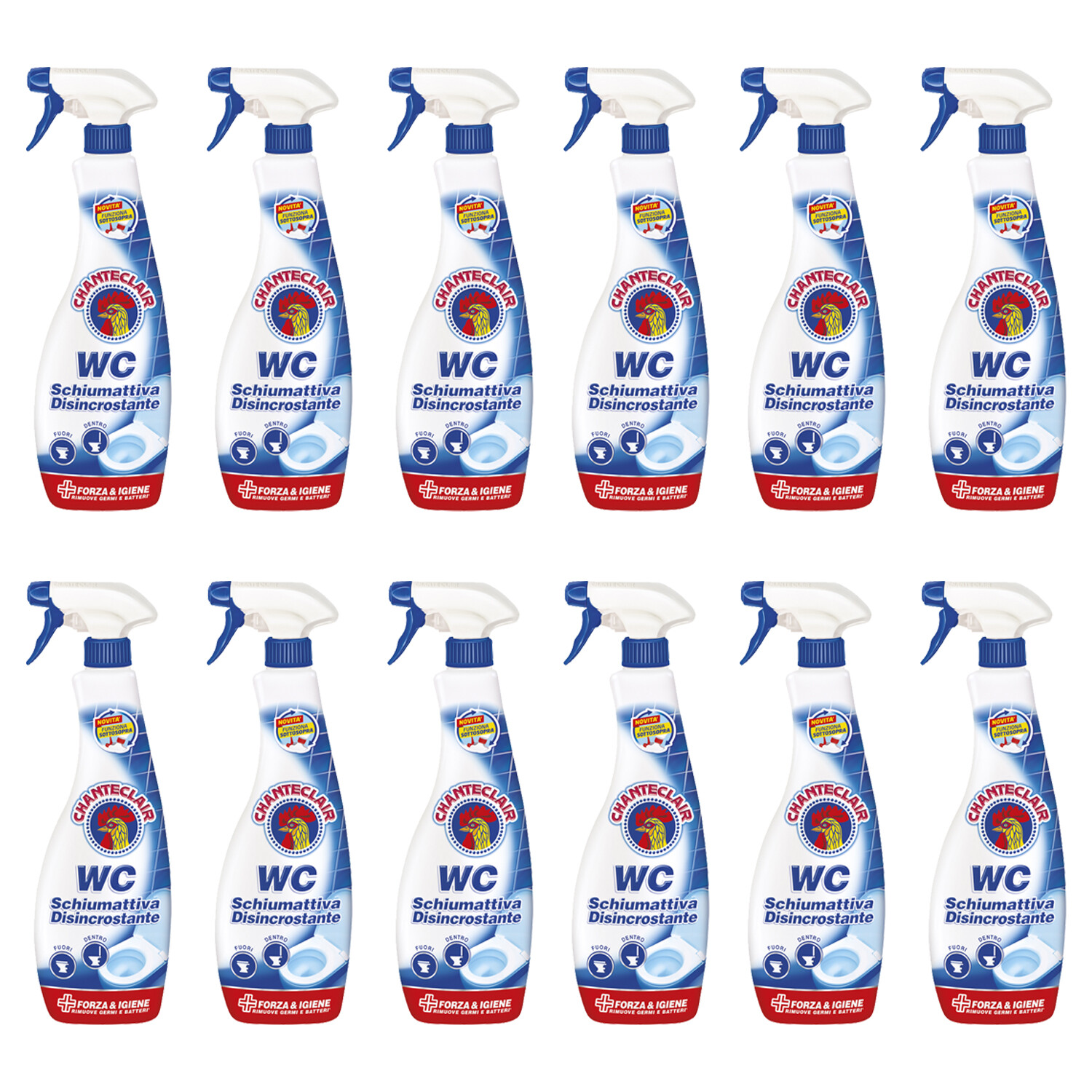 1 Flacone Spray Chante Clair WC Disincrostante Mousse Elimina Calcare Germi - Immagine 2