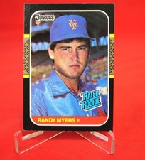Randy Myers Rated Rookie Card 1987 Baseball Card DONRUSS #29 VG-G