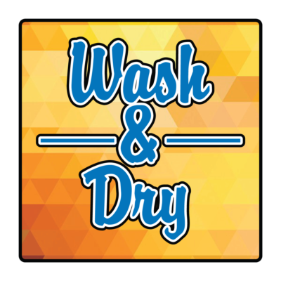 #ad LAUNDRY SERVICE: WASH AND DRY Adhesive Vinyl Sign Decal $4.99