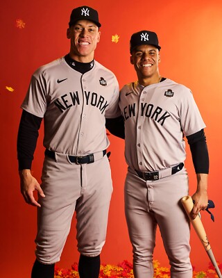 Aaron Judge Juan Soto 2024 World Series New York Yankees 8x10 MLB Photo  - Main Image