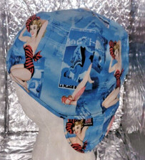 Pin ups on Blue: Custom Made Construction, Welder, Pipe-fitter, Biker Hat