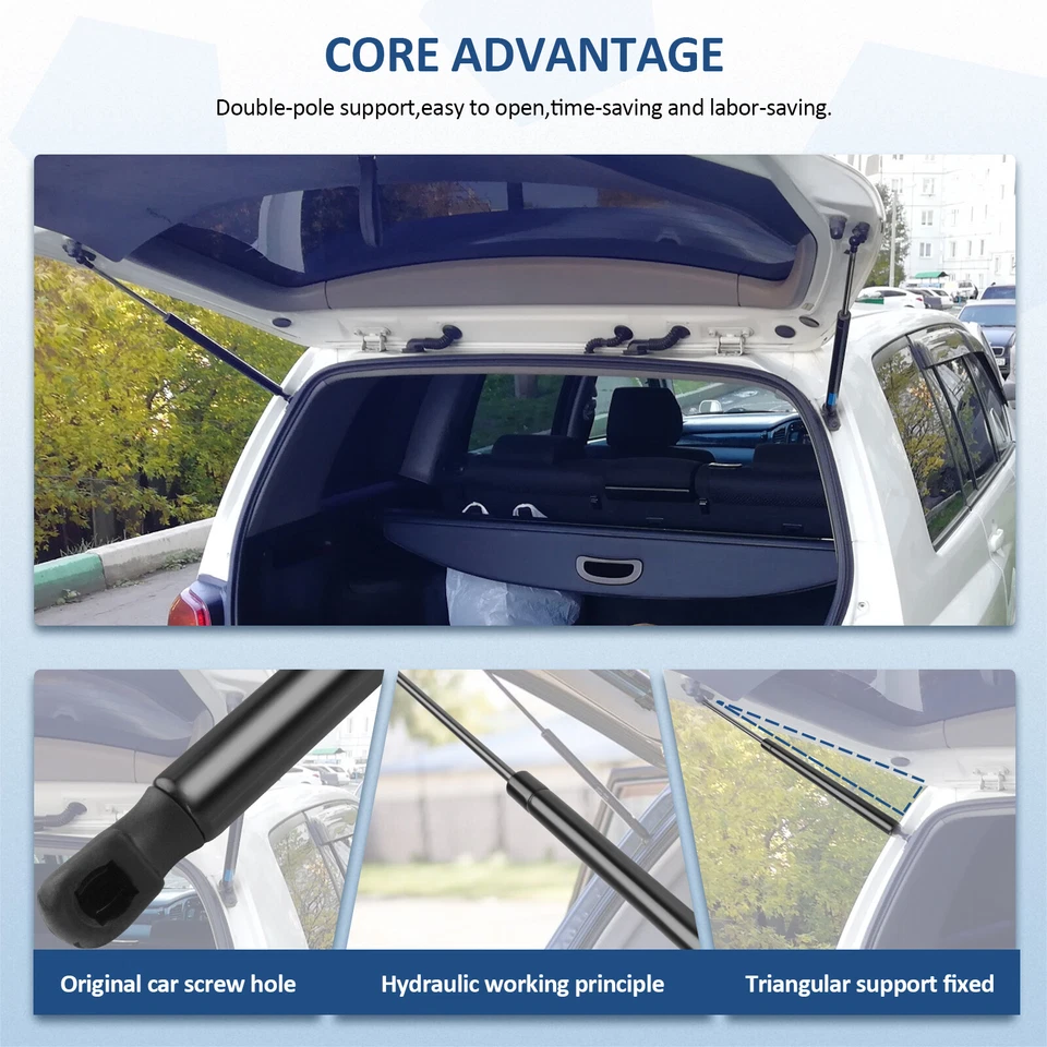 For 2010-2013 Kia Soul Qty 2 Rear Hatch Tailgate Lift Support Shock Struts Foto 3 de 4