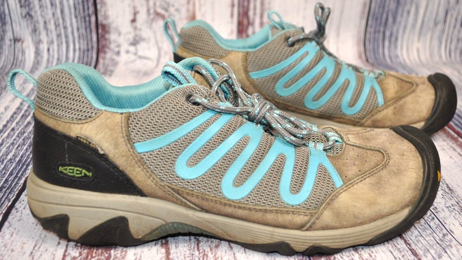 Keen Dry scarpe da trekking outdoor trail donna taglia 10 grigie con verde acqua GTS 0113