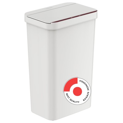 Slim and Space-Saving, Durable Dent-Proof Construction, Automatic Bin White Colo