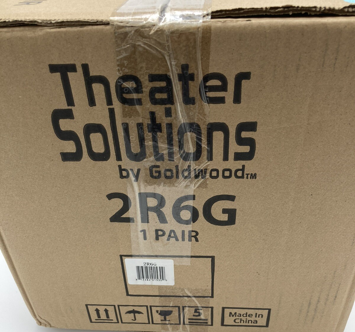 Theater Solutions 2R6G Wired Gray Granite Outdoor Speaker Pair by Goldwood NIB
