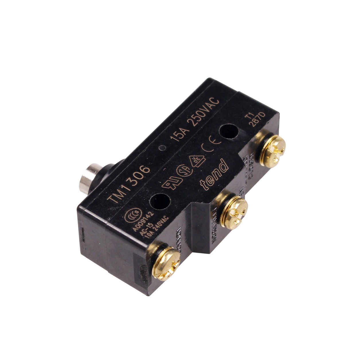 TM1306 Screw Terminal Short Plunger Spring Momentary Micro Switch