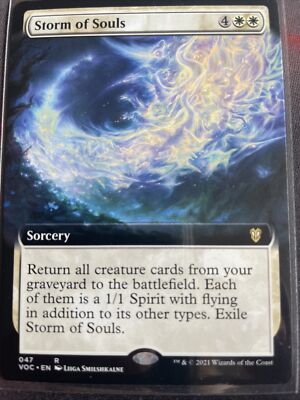 innistrad crimson vow rare cards Innistrad: Delivers Blue New Mythic Spirit In Cemetery Illuminator that player exiles the top card of their library MtG Innistrad: Crimson Vow Mythic
