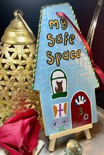 Wooden Hand Painted Artwork, Inspiration Message Board, Gift Idea