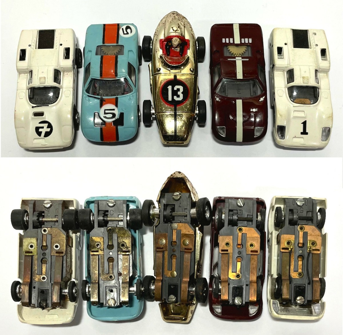 Unused 1971 AURORA 10pc T-Jet Thunderjet 500 Collection HO SLOT