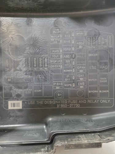 2011-13 KIA OPTIMA FUSEBOX RELAY MODULE 91950-2T730 - Picture 3 of 6
