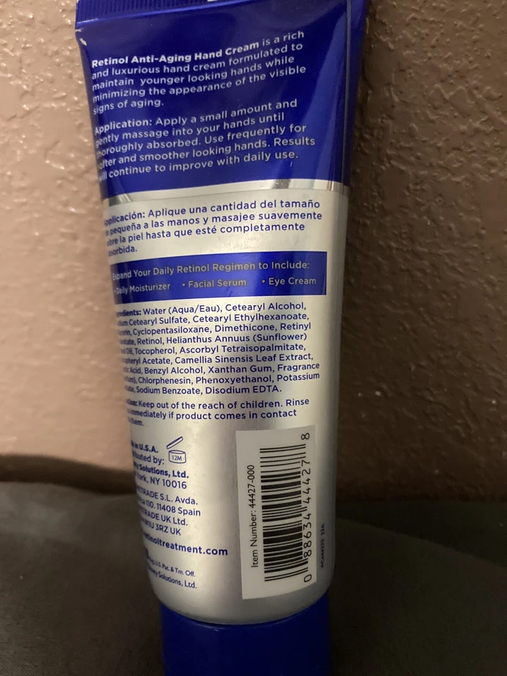 RETINOL MEN Men's 3.4oz Retinol Anti-aging Hand Cream - Image 2 of 4