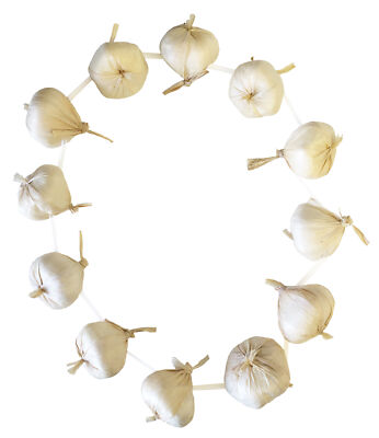 FRENCH GARLIC GARLAND FANCY DRESS ACCESSORY NOVELTY FOOD NECKLACE