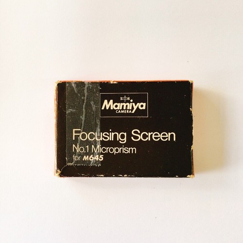【MINT】MAMIYA Focusing Screen No.1 Microprism Type for M645 in genuine Box - Picture 7 of 9