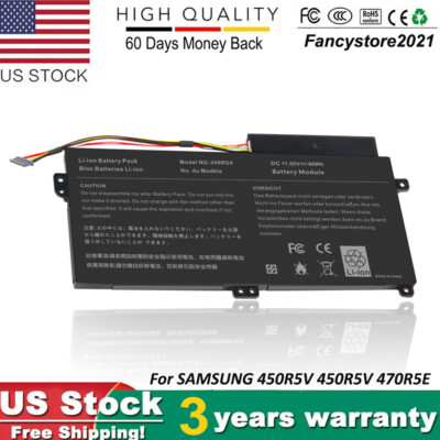 NEW Battery For Samsung ATIV Book 4 450R5V 470R5E NP370R4E NP510R5E AA-PBVN3AB