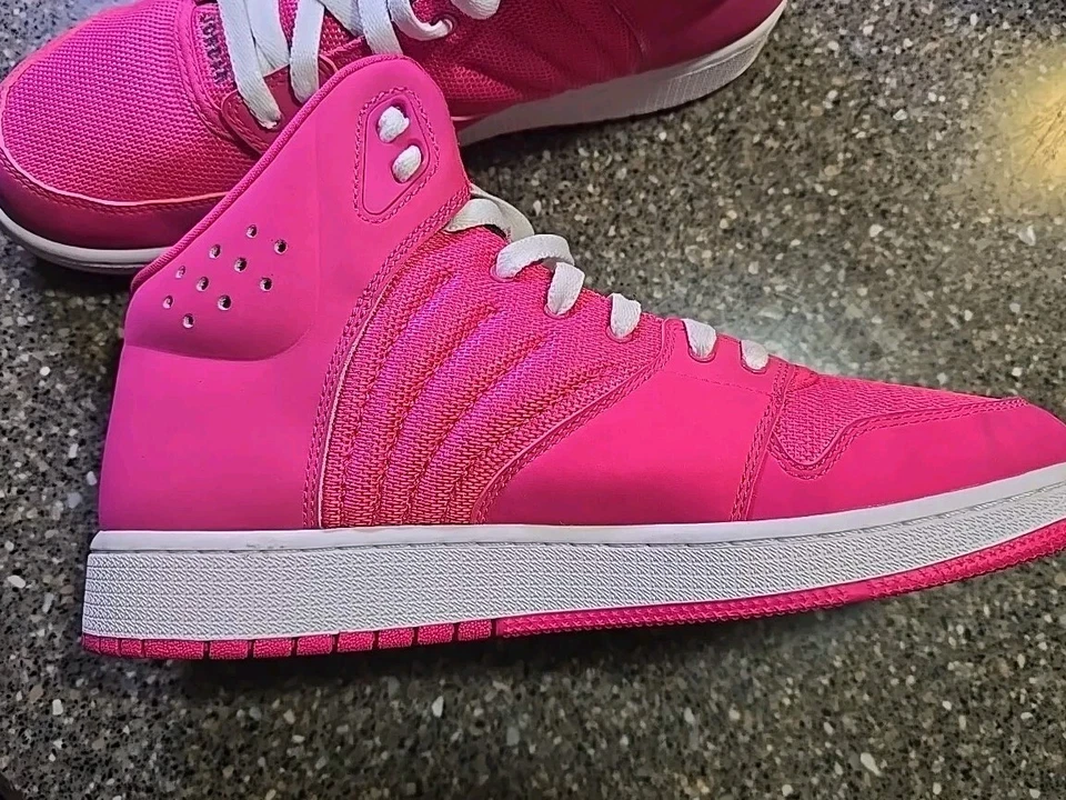 Nike Air Jordan Flight 4 Basketball Shoes Pink 820183-609 Size 9Y - Image 3 of 4