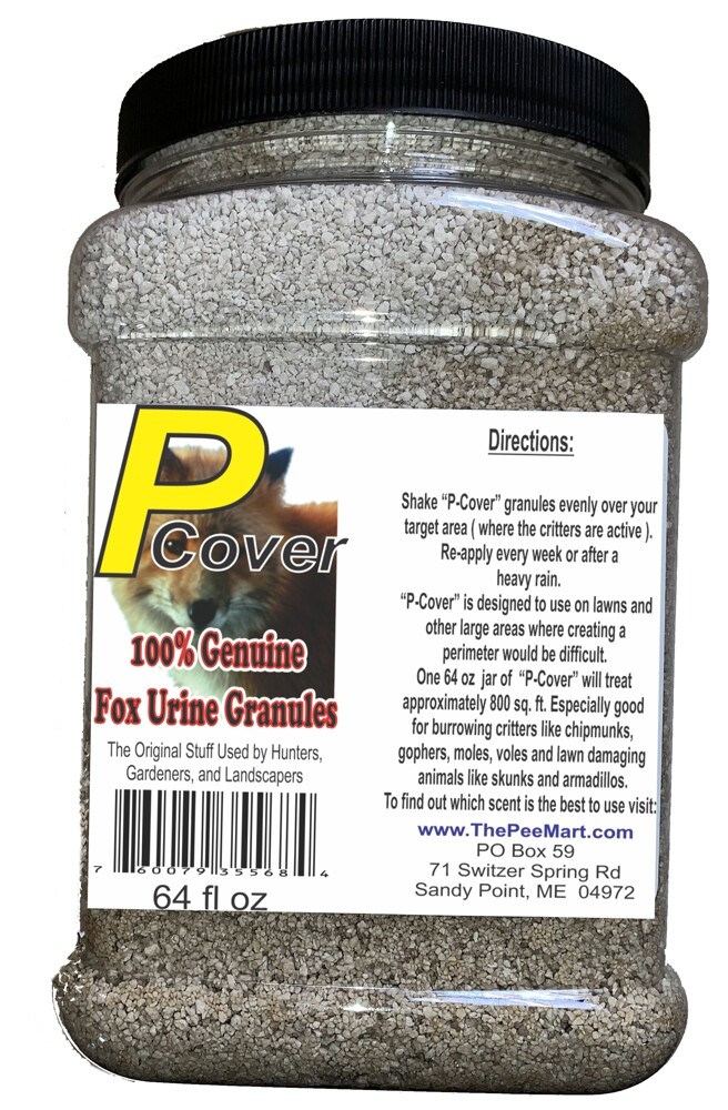 Fox P-Cover Fox Urine Granules 64 fl oz. Save over 20 vs 16 oz storlek Fox P-Cover Fox Urine Granules 64 fl oz. Save over 20 vs 16 oz storlek