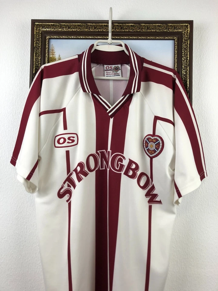 Heart Of Midlothian Away football shirt 1999 Soccer Jersey Rare Mens Size M - Image 2 of 4