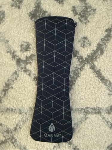 Manna Blau Geometrisch Neo Poly Etui Halter mit Reißverschluss mit Einsatz - Bild 1 von 2