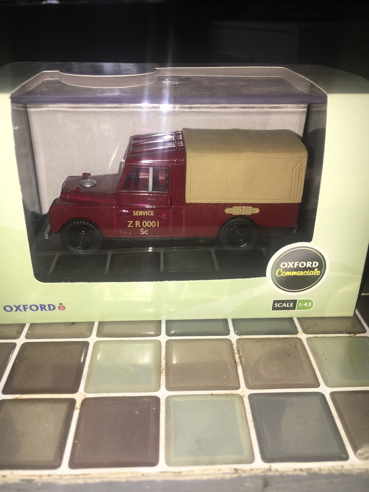 Oxford Diecast 1:43 Land Rover Series I SWB Canvas British Railways